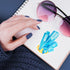 Blue Aquamarine Crystal Premium Vinyl Sticker, Pisces Birthstone, Die-Cut Laptop Decal